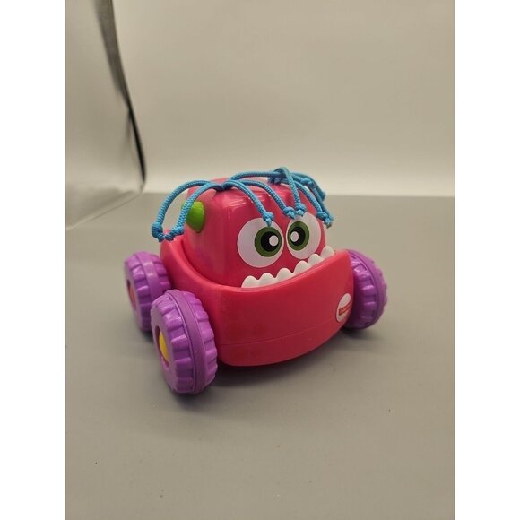 Fisher-Price Press-N-Go Monster Truck. Pink Push and Go Crawling Girl Toy Works - Picture 1 of 5
